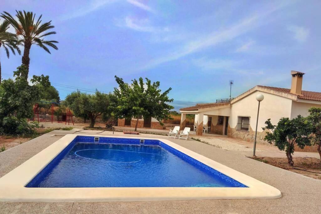 Villa Rustica Privada Con Gran Chalet Y Piscina Elx Zewnętrze zdjęcie